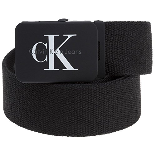 calvin klein canvas plaque belt