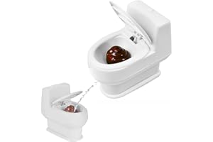 EQLEF Funny Prank Squirting Toilet April fool's Joke Toy Party Funny Gag