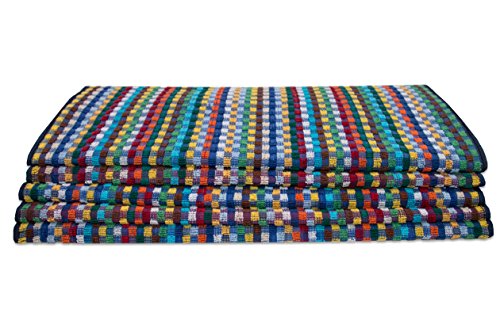 ZOLLNER® 5er-Set Küchenhandtuch / Geschirrtücher / Trockentücher / Handtuch für Küche bunt sortiert 45×90 cm aus 100% Baumwolle, vom Hotelwäschespezialisten, Serie „75103“ - 2