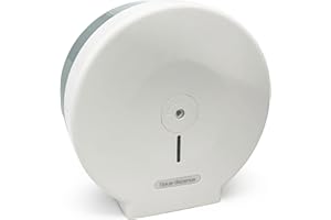Dexpro Mini Jumbo Toilet Roll Dispenser with Safety Locking and High Impact ABS Case: White