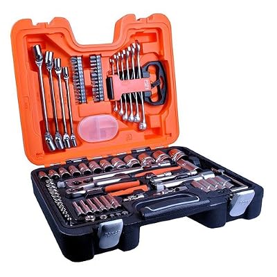 Bahco S910 Coffret douilles et cliquet 1/4" et 1/2" 92 pièces (Import Grande Bretagne)