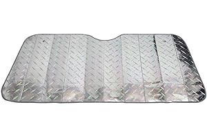 Baceyong Universal Car Sun Shade for Front Window, Anti-UV Sun Visor, Suitable for 130 x 70 cm Windscreens.