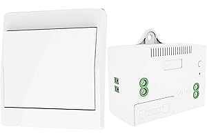 DieseRC Interrupteur d'éclairage auto-générant sans fil, interrupteur à radiofréquence et récepteur de relais,va et vient sans fil contrôleur avec fusible, interrupteur cinétique sans batterie