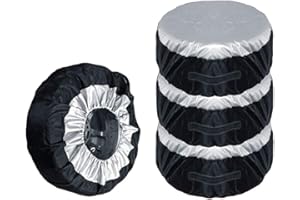 VOSAREA Reifentaschen Set 25 Zoll 4 Stück Auto Reifentasche, Staubdichte wasserdicht Reifenabdeckung für sauberen Transport Aufbewahrung, 65 cm
