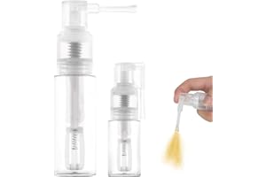 Pretwad 2 Spruzzatori di polvere glitterati, flacone spray per polveri, per lavori di bricolage, torte, vestiti, bottiglia vuota da 35 ml, 14 ml