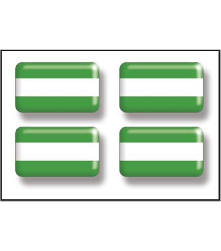 Pegatina bandera Andaluza con estrella