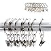 Produktbild 20 Stück Edelstahl Vorhang Clip 25mm 28mm Durchmesser Vorhang Ringe mit Haken