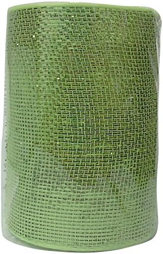 TMI Gifts Designer Netting, 6-Inch by 20-Yard, Lime with Lime Metallic Added
