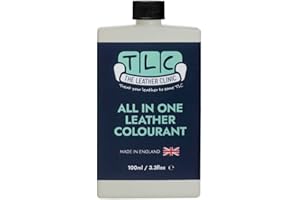 The Leather Clinic All in One Leather Colourant | Self Seal Leather Dye Repair Paint | Recolour Furniture, Sofas, Car Seats (Light Grey, 100ml)