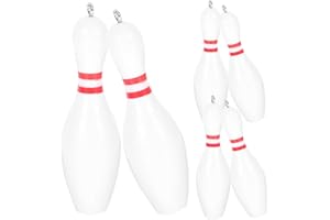 DECHOUS 12CS Bowling Pins Schlüsselanhänger: Mini Bowling Ball Schlüsselanhänger Schlüsselanhänger Bowling Party Favors Bowling Schlüsselanhänger Souvenir Geschenke