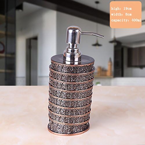 XYQX Hand Sanitizer Bottle Resin Soap Bottle European High-end Creative Emulsion Hotel Shower Gel Bottle Shampoo Bottle,Champagne