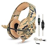 Gaming Headset for PS4 Xbox One S PC Mac Smartphone, ONIKUMA Camouflage Stereo H