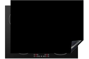 KitchenYeah© Protège Plaque Induction 70x52 cm Deco Cuisine Accessoire Pratique Protection De Vitroceramique Kitchen Gadget Noir - Motifs - Intérieur - Solide - Noir - Foncé