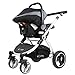 i-Safe System - Grey Trio Travel System Pram & Luxury Stroller 3 in 1 Complete With Car Seat + Footmuff + Carseat Footmuff + RainCovers