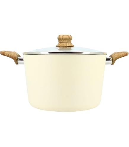 Crepiera Rosa 26 Cm In Alluminio MENASTYL – Antiaderente In Ceramica, Adatta A Induzione, Manico Effetto Legno