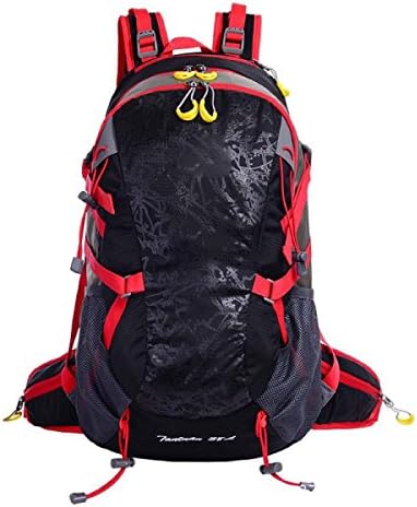 LQQAZY Outdoor Mountaineering Bag Travel Hiking Backpack Waterproof Large Capacity Riding Bag Travel Camping Backpack,Black