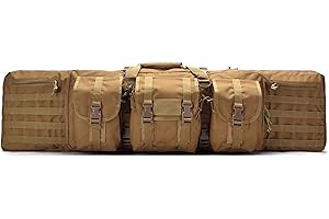 SJASD Waffentasche fiur Langwaffen,Taktische doppel Gewehrtasche,Gepolsterte Gewehrkoffer wasserdichte Waffenfutteral für Tasche Zum Schutz Eines Gewehrs Beim Transport,Tarnen