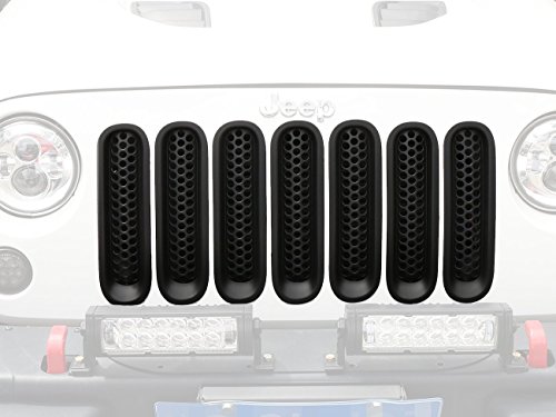 I-shop Noir mat avant en maille Grille inserts - Lot de 7