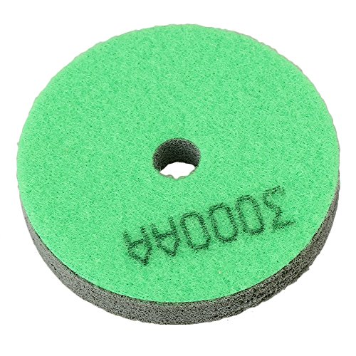 BQLZR Hellgrüne 3zoll Marmor Stein Polierer Diamant-Polierschwamm Pad 3000 Grit - 3