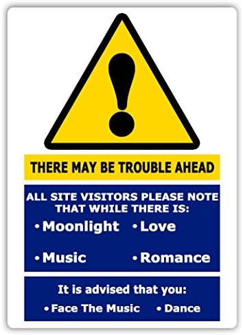 Attention - Face The Music, Dance - Metal Wall Sign Plaque Art Inspirational