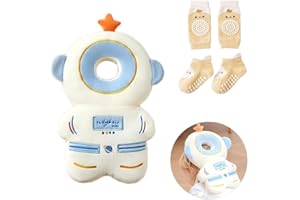 Bambebe Bébé Protection de la Têt Securite Casque Bebe Anti Choc Protection Baby Head Protector Casque Protection Bébé Protection Tête Enfant Sac à Dos Tout-Petits(Astronaute)