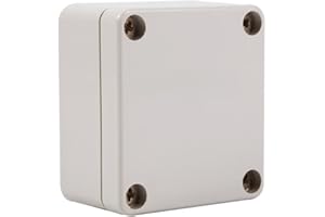 TYENAZA Junction Box, Enclosure Case with Lid Plastic IP65 Waterproof Electronic Project Box for Outdoor and Indoor 65 x 58 x 35mm