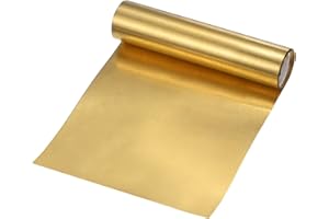 M METERXITY Rotolo Lamiera Ottone, 39"x 4"x 0.0011"(Lxwxt) Piastra Lamiera Metallico, Piastra Ottone Ferramenta, Rotolo Lamiera Ottone per Artigianato/Riparazioni Elettriche/Messa a Terra