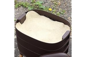 Wiggly Wigglers Worms Blanket Moisture Mats for Worm Composter Vermicomposting Mat Thick Hemp Fibre Blankets for Composting - Keeps Worms Dark Moist & Warm (Pack of 2)