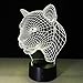 Produktbild LPY-Leopard Head 3D Home Touch Tischlampe Bunte Kunst Dekor USB LED Kinder Schreibtisch Nachtlicht
