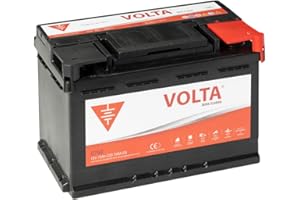VOLTA BATERÍAS Bateria de Coche Volta C750D 75Ah 700A - Borne +Dcha - Medidas Largo 278 x Ancho 175 x Alto 190 mm con 2 años de Garantía - Fabricación Europea - Automóvil de turismo