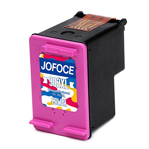 Jofoce Remanufacturado HP 302 302XL Cartuchos de tinta    1 Negro 1 tricolor    Compatible con HP OfficeJet 4650 3833 4658 3831 4654 3830  HP Envy 4525 4528 4524 4527 4520  HP DeskJet 3633 1110 3630 3632 3638