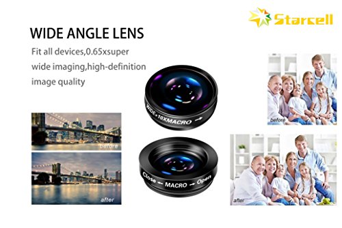 Lentes para M  viles  180   Ojo de Pez   Objetivo con Gran Angular   Objetivo Macro 3-en-1 Kit de Lente 180   Fisheye de K F Act   para iPhone 4S 4G 4 5 5G 5S 5C 6 6plus 3GS Samsung GALAXY S2 I9100 S3 I9300 S4 I9500 Note I9220 Note2 N7100 Note3 y iPad