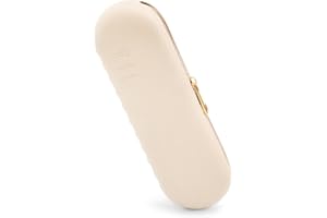 UPXDUMI Travel Makeup Brush Holder, Zip Silicone Make up Bag, Portable Cosmetic Pouch, Multi-Purpose Small Case for Makeup Accessories, Travel Gadgets Gifts for Women, Beige