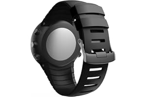 Chainfo Compatible with Suunto Core Watch Strap, Soft Silicone Classic Sport Replacement Watch Band