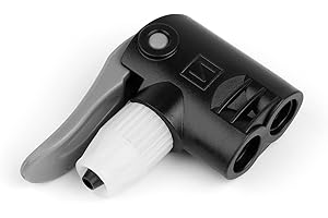 DIYCUT Testa della pompa della bicicletta, adattatore di ricambio per pompa della bicicletta, accessori per pompa della bicicletta, testa della pompa per valvola Schrader e valvola Sclaverand