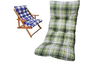 KAWAYY Ricambio Cuscino Poltrona Relax Sedia Sdraio Harmony in Legno Colore Verde