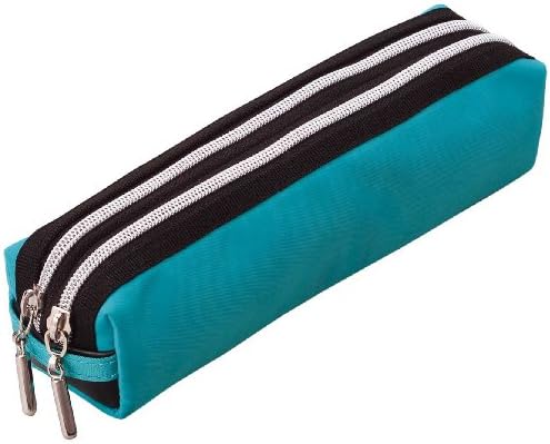 Raymay Double Zipper Color Pencil Case - Blue