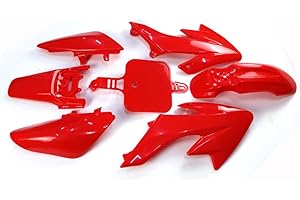 STONEDER Red Plastic Fairing Body Cover Kits For Honda XR50 CRF50 Stomp Coolster SDG GPX