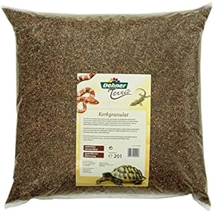 Dehner Terra Reptilienzubehör, Einstreu, Korkgranulat, 20 l