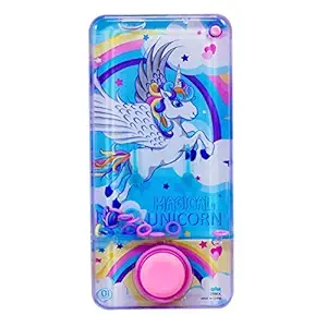 WILDCROC Colourful Unicorn, Transparent Water Game for Kids | Ring Game, Handheld Game, Water Video Game Console for Kids | 1 Piece (Design as per Availability)