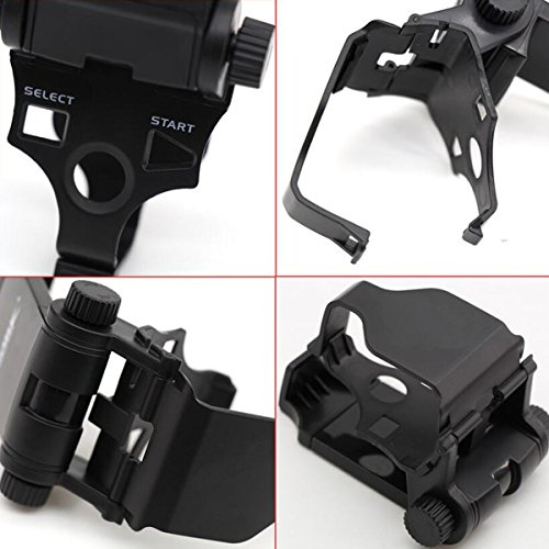 Megadream 180Â gradi regolabile Bluetooth Android Smart Phone mobile telescopico morsetto Gaming clip staffa di montaggio supporto di archiviazione supporto per Playstation PS3Â DUALSHOCK 3Â controller con D-pad Cap nero