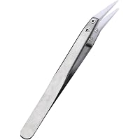 Ellbest Ceramic Tweezers Set - Anti-magnetic High Temp Resistant Tools With Stainless Handle