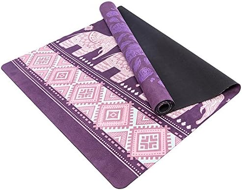 Non Slip Yoga Mat Sport Fitness Exercise Fitness Mat Non-Toxic Phthalate Free/Gymnastics Natural Rubber Skin Friendly Hypoallergenic Club Training Mat with Bag, SGS Tested, Great for Pilates, Exercises &amp; Yoga, purple