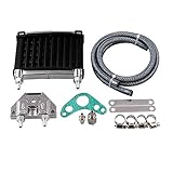 Qiuli Kit de radiateur de Refroidisseur d'huile Moto en Aluminium Universel for 50cc 110cc 125cc 140cc Petits Accessoires