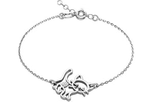 butterfly Filles Bracelet Argent Sterling 925 Chat Clair Longueur Réglable Emballage Cadeau D'anniversaire