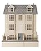 Produktbild Melody Jane Dolls Houses 1:12 Puppenhaus Regency Town House & Untergeschoss unlackiert flache Packung MDF Holz Set