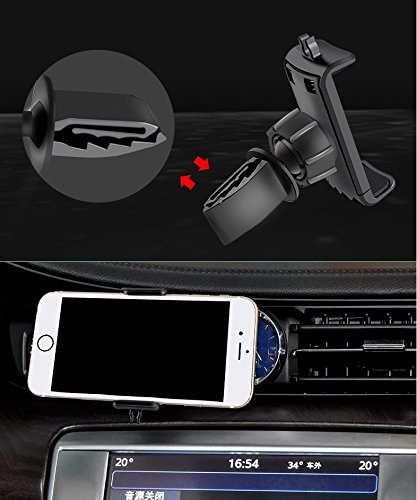 Supporto da auto per smartphone Alta qualitÃ  a 360 gradi â€¢ Garanzia a vita â€¢ Rotazione regolabile a 360 Â° per iPhone X / 8 Plus / 8/7 Plus, Samsung Galaxy S9 / S9 PLUS / S8 / S8 Plus / Nota 8 / Bordo S7 / Huawei Mate 10 e 10 Pro / A7 / A5 / A3, GPS, ecc., Smartphone e dispositivi GPS