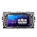 Produktbild Eonon Autoradio Android 7.1 Mit Navi 7 Zoll Auto Stereo DVD GPS Navigation Sat Nav für Ford Mondeo Focus S-Max 7" HD Touchscreen Head Unit unterstützt Bluetooth DAB WiFi/WLAN/4G/3G/RDS schwarz GA8162