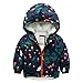 Produktbild Longra Baby Kinder Mädchen Junge Wintermantel mit Pelzkragen Kapuzenjacke Outdoorjacke Winterjacke Kinder warmen Zip Übergangsjacke Steppjacke Kinderjacke Sweatjacke (110CM 5Jahre, Green)