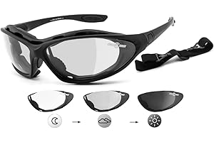 Chillout Rider® Biker goggles, motorcycle goggles, multifunctional glasses, super deal, anti-fog, windproof, HLT® plastic safety glass according to DIN EN 166, biker sunglasses: CR002